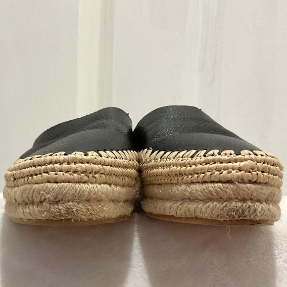 Sam Edelman Black Austin Espadrille Closed Toe Sandal Tumbled Leather 7.5M - Picture 4 of 14